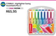 Stabilo-Highlighter Swing Assorted 6 Plus 2 (SC2708) 