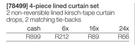 4-Piece Lined Curtain Set