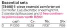 6-Piece Essential Comforter Set-Double