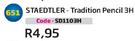 Staedtler Tradition Pencil 3H SD1103H