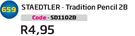 Staedtler Tradition Pencil 2B SD1102B