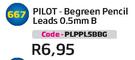Pilot Begreen Pencil Leads 0.5mm B PLPPL5BBG