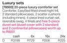20-Piece Luxury Comforter Set-Double