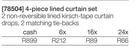 4-Piece Lined Curtain Set