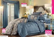 Sophia Teal Luxury Comforter Set With Free Duvet