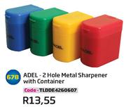 Adel 2 Hole Metal Sharpener With Container TLDDE4260607