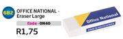 Office National Eraser Large 0N40