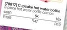 Cupcake 2-Piece Hot Water Bottle Combo