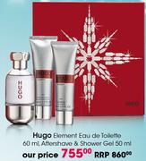 Hugo Element Eau De Toilette-60ml, Aftershave & Shower Gel-50ml