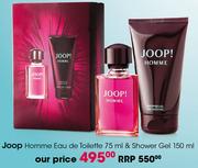 Joop Homme Eau De Toilette-75ml & Shower Gel-150ml