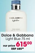 Dolce & Gabbana Light Blue-75ml Each