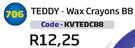 Teddy-Wax Crayons BB KVTEDCBB