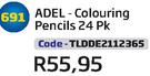 Adel - Colouring Pencils 24 PK (TLDDE2112365)