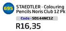 Staedtler-Colouring Pencils Noris Club 12 PK SD144NC12