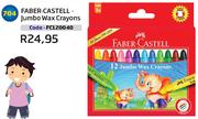 Faber-Castell-Jumbo wax Crayons FC120040
