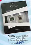 Yardley Legacy Gift Set Eau De Parfum-50ml & Honour Eau De Parfum-25ml