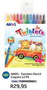 Amos Twisters Pencil Crayons(TLDMS090612)-12 Pk