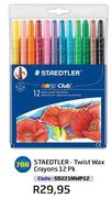 Staedtler Twist Wax Crayons(SD221NWP12)-12 Pk
