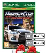 XBOX 360 Midnight Club Los Angeles Complete Edition
