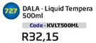 DALA-Liquid Tempera(KVLT500ML)-500ml Each