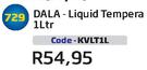 DALA-Liquid Tempera(KVLT1L)-1Ltr Each