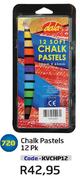 Chalk Pastels(KVCHP12)-12PK Each