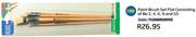 Paint Brush Set Flat Consisting Of No 2,4,6,8 And 10(TLDABRURFO5)-Each