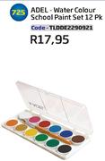 ADEL-Water Colour School Paint Set(TLDDE2290921)-12PK Each