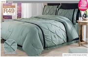 Jolene 6 Piece Comforter Set Grey And Black