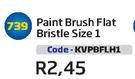 Paint Brush Flat Bristle Size 1(KVPBFLH1)-Each