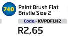 Paint Brush Flat Bristle Size 2(KVPBFLH2)-Each