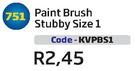 Paint Brush Stubby Size 1(KVPBS1)-Each