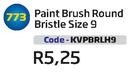 Paint Brush Round Bristle Size 9(KVPBRLH9)-Each