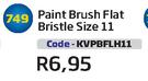 Paint Brush Flat Bristle Size 11(KVPBFLH11)-Each