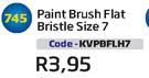 Paint Brush Flat Bristle Size 7(KVPBFLH7)-Each