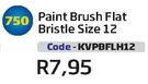 Paint Brush Flat Bristle Size 12(KVPBFLH12)-Each
