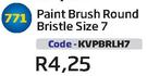 Paint Brush Round Bristle Size 7(KVPBRLH7)-Each