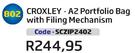 Croxley-A2 Portfolio Bag With Filing Mechanism SCZIP2402