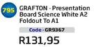 Grafton-Presentation Board Science White A2 Foldout To A1 GR9367