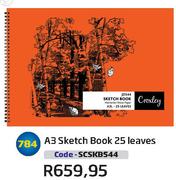 A3 Sketch Book 25 Leaves SCSKB544