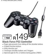 Black Force PS3 Controller