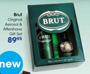 Brut Original Aerosol & Aftershave Gift Set