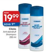 Clicks Anti-Dandruff Shampoo-250ml each