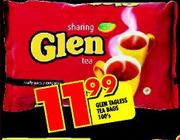 Glen Tagless Tea Bags-100's
