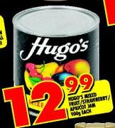 Hugo's Mixed Fruit/Strawberry Apricot Jam-900g Each