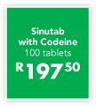 Sinutab With Codeine-100 Tabs