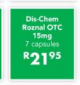 Dis-Chem Roznal OTC 15mg-7 Capsules