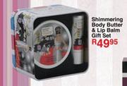 Shimmering Body Butter & Lip Balm Gift set