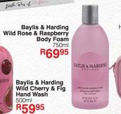 Baylis & Harding Wild Rose & Raspberry Body Foam-750ml