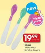 Clicks 3-Pack Heat Sensitive Spoons-Per Pack